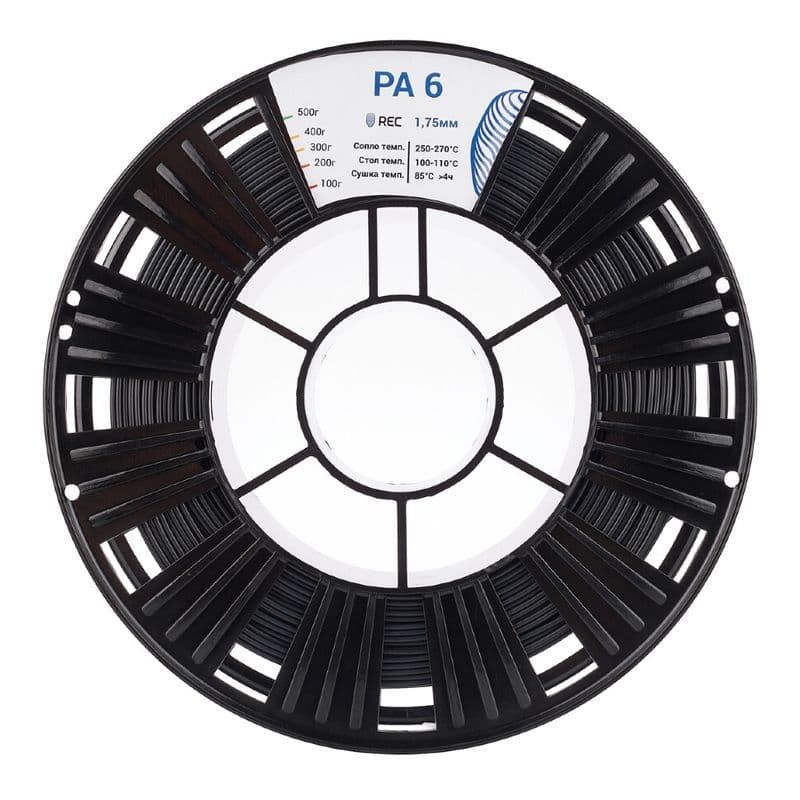 PA6 пластик REC 1.75мм черный