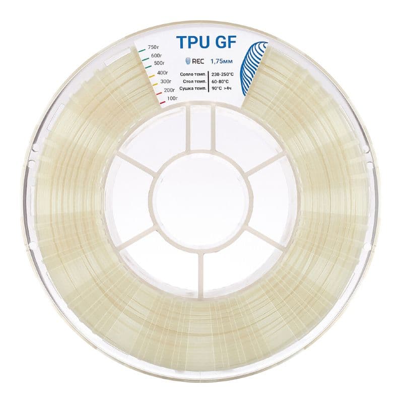 TPU GF пластик REC 1.75мм натуральный