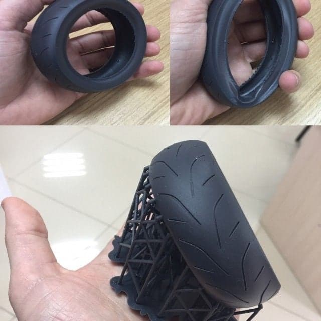 Мотоколесо из гибкого фотополимера